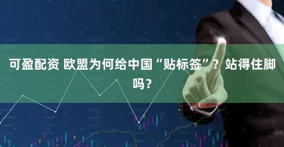 可盈配资 欧盟为何给中国“贴标签”？站得住脚吗？